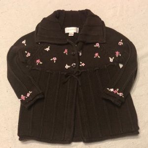 Savannah Girls Brown Knit Sweater 18m (EUC)